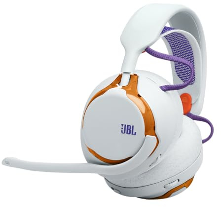 JBL Quantum 650, Casque Gaming sans Fil Bluetooth, Son Spatial JBL Quantum, Micro à réduction de Bruit, câble USB-C, 45 h d’autonomie, pièces remplaçables, compatibilité multiplateforme, Turquoise