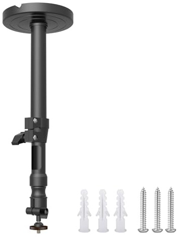 UNTERING Home Theater Projector Mount Small Ceiling/Wall Bracket Projector Hanger Fully Adjustable 360°Rotation Home Theater Accessories