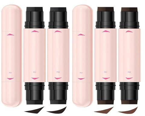 2 Pack Eyeliner Stamp Eyeliner Stempel Wing Schwarz Und Braun Langanhaltend Wasserfest Eye-Liner Make up Für Partys Reisen Workdays Weddings Für Anfänger