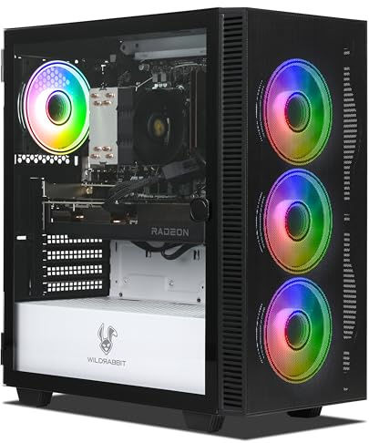 Ankermann Quantum Gaming PC | AMD Ryzen 5 9600X | AMD RX 9060XT 16GB | 32GB DDR5 RAM | 1TB NVMe SSD | Windows 11 | WLAN & Bluetooth