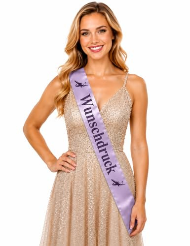 Schärpe Hochzeit, Satinband, Wunschdruck, Schriftfarbe, Geburtstag, Schärpe Junggesellenabschied, JGA Accessoires, Schärpe für Frauen, Hen Party, Schärpe für Damen, Abschlussball, Veranstaltung.