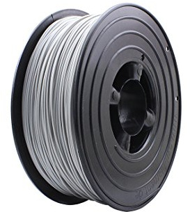 3D Filament 1kg B-Ware Filament Rolle in verschiedenen Farben Rot Gold Silber Grün Blau Braun Lila Violett Beige Transparent Gelb Orange Schwarz Weiß (Grau (B-Ware))