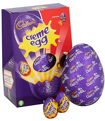 Cadbury Uova di Pasqua al cioccolato grande, 100 g