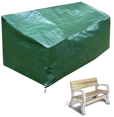 PATIO PLUS 2 Sitzer Gartenbank Abdeckung für Gartenbank Wasserdicht Grün 134x66x63/89cm