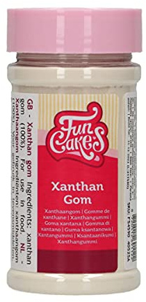 FunCakes Xanthan Gum, Agent Liant, 50 g | Poudre de Xanthane comme Épaississant et Stabilisant, Pour Pâtisserie, Cuisine, Fondant et Colle Alimentaire
