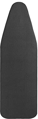 LEEWEITAS Ironing Board Cover 148 x 55 cm, Extra Large Ironing Board Cover with 100% Cotton Top and Thick Padding, Easy to Put on and Burn Resistant (XXL, Black)