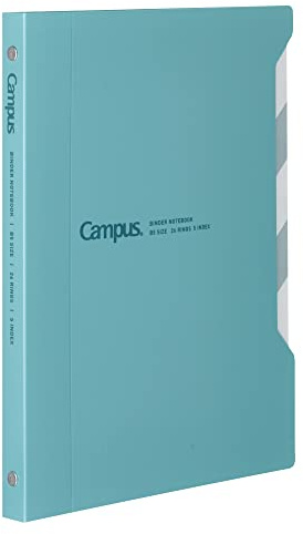 Kokuyo Campus Slide Binder with 5 Tab Dividers, Slim Type, B5, 26 Holes, Up to 65 Sheets, Light Blue, Japan Import (RU-P737LB)