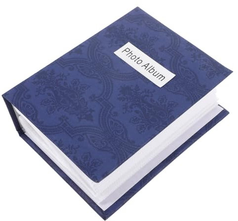 Fotoalbum für Fotos 100 Taschen, Blaues Papieralbum für Aufbewahrung