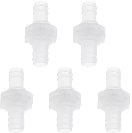 VGOL 5 Pz 3/8 Pollici Portagomma Attraverso Bulk Passaparete Raccordo In Plastica Esagonale Dritto Unione Adattatore Barb Tubi Connettori Per Acqua/Carburante/Aria