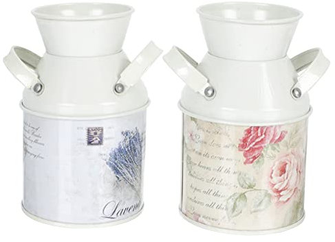 Zerodeko 4pcs Flower Vase Bucket Floral Art Bucket Small Vases for Home Office Decoration