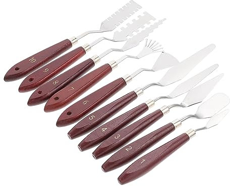 PLAFOPE Malschaber Set Für Acrylmalerei Ölmalschaufel Und Farbmischmesser Kunstmalwerkzeuge Für Modellbau Und Wanddekoration