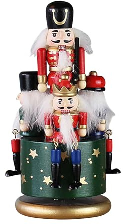 Carillon di Natale – Carillon di Schiaccianoci Decorazione di figurine Schiaccianoci Dipinti a Mano | Carillon di Natale, Balletto Schiaccianoci Decorazioni natalizie rotanti color