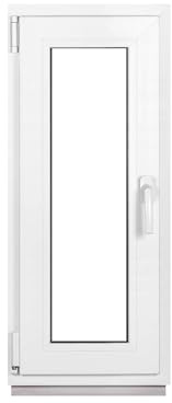 Framex Kellerfenster Fenster Kunststofffenster Weiß Breite x Höhe 40 x 100 cm (400 x 1000 mm) 2-fach (32 mm) Dreh Kipp DIN Links - Premium - Alle Größen
