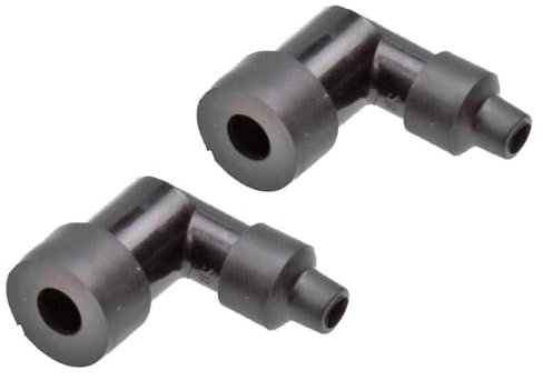 2x Zündkerzenstecker wie LZFH | 90° abgewinkelt | passend für Roller, Scooter, Mofa, Moped