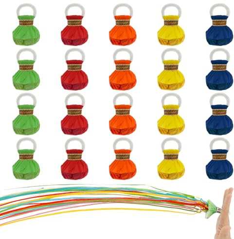 20 bombe stelle filanti colorate, non si deformano, adatte per matrimoni, compleanni, feste di Capodanno