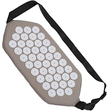 Acupressure Massage Belt for Back Neck Pain Relief Stress Reduce Acupuncture Mat Waist Acupressure Mat Body Massage Mat with Pure Cotton Fabric ABS Material for Home Office