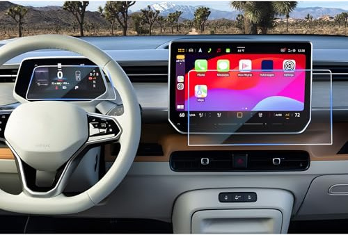 CDEFG Compatible avec VW ID.3 ID.4 ID.5 ID.Buzz/Cupra Born 2024 2025 2026 12,9 pouces Navigation + 5,3 Digital Cockpit Film de protection d'écran en verre trempé id3 id4 id5 Accessoires Lot de 2