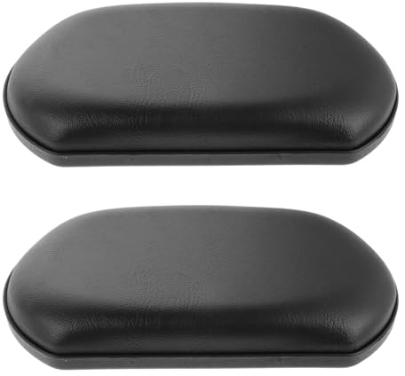 Almohadilla de Pantorrilla para Silla de Ruedas 1 Par, Esponja Pu Negra | Reposapiernas Estable para Usuarios, Fácil de Quitar, Soporte Suave y Portátil, Uso en Casa u Hospital