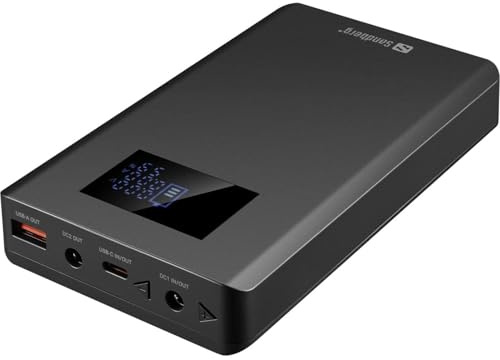 Sandberg 421-27 batteria portatile 20000 mAh Nero (Laptop Powerbank 20000 PD100W - Laptop Powerbank 20000 PD100W - Warranty: 60M)
