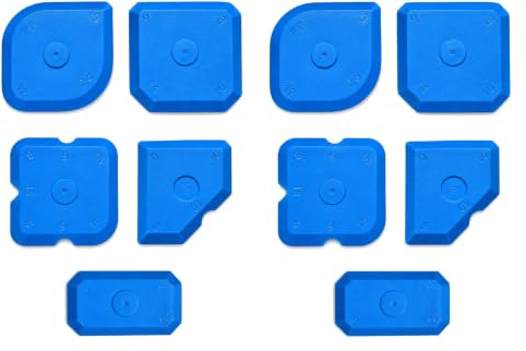 Thfaeyta 10Pcs Silicone Caulking Tool Kit, Sealant Finishing Smoothing Tool | Multi-shape silicone caulking tools, old glue removal and grout finishing, suitable for bathroom kitchen tile joints