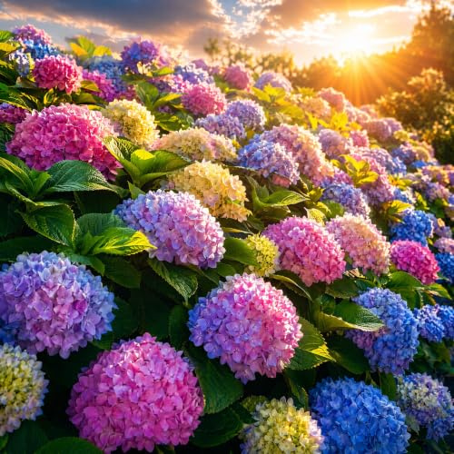 100-2000 Pcs/Pack Brilliant Mixed Colour Hydrangea Sd. (300 PCS) | Perennial Hardy Indoor Outdoor Garden Ornamental Flower