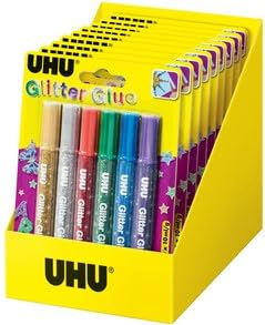 UHU 39017 Glitter Glue Pack of 10