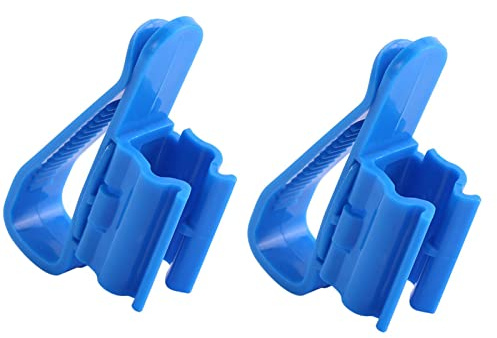 2pcs Pipe Fix Clip Plastic Water Pipe Tube Clamp Adjustable Hose Holder Multifunction Mounting Clip for Water Tank Water Bucket