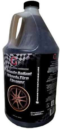 GV Corsa Ultimate Radiant Wheel Cleaner, Professional Grade Non-Acid Car Rim and Brake Dust Cleaner, Safe for Chrome, 3-Piece Wheels, High Shine Wheel & Rim Detail Spray, Made in USA, 1 Gallon