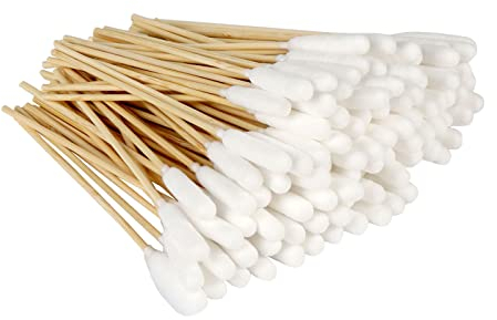 KHDULQ 100 Stücke Wattestäbchen für Hunde, Ohrreiniger für Hunde Milben Hund Wattestäbchen Lang Ohr Reinigungstupfer Ohr Reinigung für Haustiere Wattestäbchen für Haustiere, Hunde, Katzen