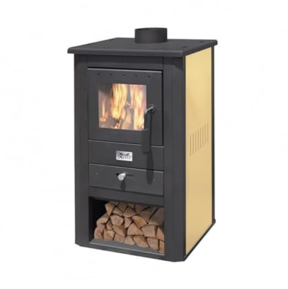 Stufa a legna Pallade (13kw, avorio)