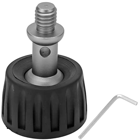 patas de trípode,3/8 pulgadas trípode pie tapicería, goma de acero inoxidable deslizante fijo 37 mm de diámetro de la cámara trípode de repuesto de pie, trípode universal, trípode fijo deslizant