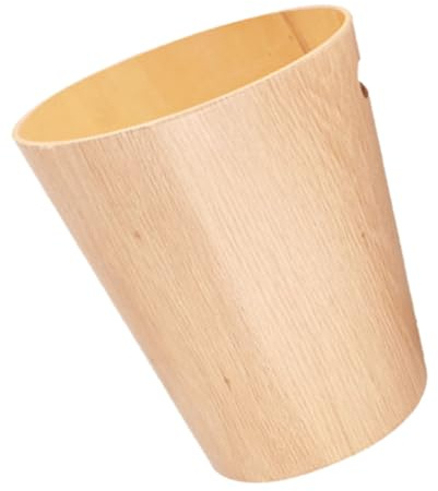 IMIKEYA Poubelle De Bureau En Bois Naturelle 23x23x28 Cm Compacte, Corbeille à Papier En Bois Massif, Poubelle De Table Multifonction Pour Bureau Et Chambre