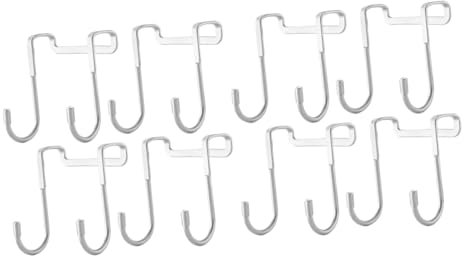 TOPBATHY 8 Stk Haken Aus Edelstahl Kleiderbügel Kleiderständer Türhaken Für Handtücher Über Den Türhaken Türhänger Zum Aufhängen Von Mänteln Kleiderablage Schranktür Rostfreier Stahl