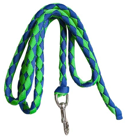 Milageto Führstrick für Pferde, Gurtband, Pferdeseil, stabiles Halfterseil für Hunde, Schafe, Haustiere, geflochtenes Führstrick mit Karabiner