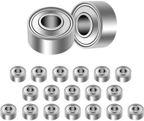 ANGEEK 20 Stück 693 ZZ Kugellager 3 mm x 8 mm x 4 mm,Vorgeschmiert,Doppeldichtung, 693ZZ Rillenkugellager | Miniaturformat; Lagerstahl; kleine Motoren, Instrumente, Drucker und Robotik