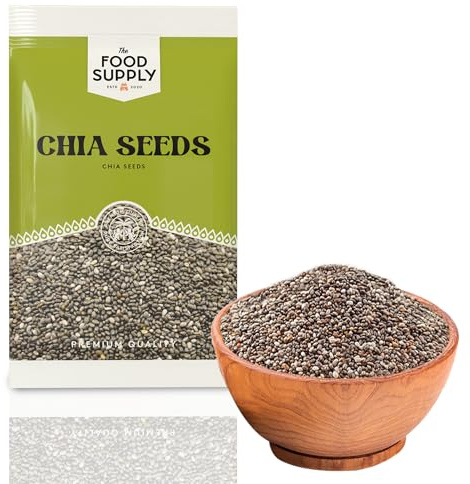 Chia Seeds – Natural, Raw, Non-GMO, Gluten-Free, High in Omega-3, Fiber & Protein – Superfood for Smoothies, Salads, & Baking (700g)