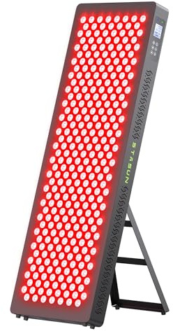 STASUN Dual-Chip Red Light Therapy Device, 4 Spectra 660 & 850nm Infra Red Light Lamp, 300 LEDs 450W Infrared Light Panel