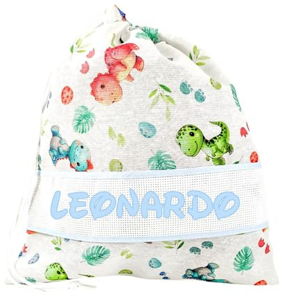 ALMATEX SRL ASILO PERSONALIZZATO CON NOME sacchetto cm.31x36 con fascia PERSONALIZZATI Cotone 100% Made in Italy - CONSEGNA TEMPESTIVA (DRAGHI)