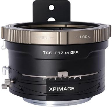 XPIMAGE Tilt-Shift Bague d'adaptation pour objectif Pentax 67 vers appareil photo Fujifilm GFX GFX50 GFX100