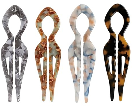 4PCS Prestige Hair Pins, French Hair Pin, Hair Pins Set, For Women Accent, Hairpin Trio Pack, Premium Material Grip, Elegant Prestige Gift