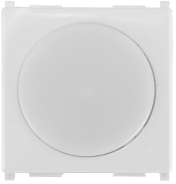 IXTRIMA Lampada segnapasso LED da incasso 2 moduli con tasto click ON/OFF, luce bianca naturale 4000K, compatibile Vimar Plana, bianco
