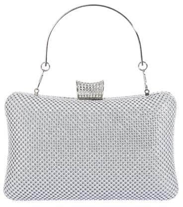 Clutchväskor, glittrande design, 21x12x6cm, axelväskor, brudväska, rymlig och funktionell, för bröllopsfest Bal Bankett Ceremoni Datum Förlovningsevenemang