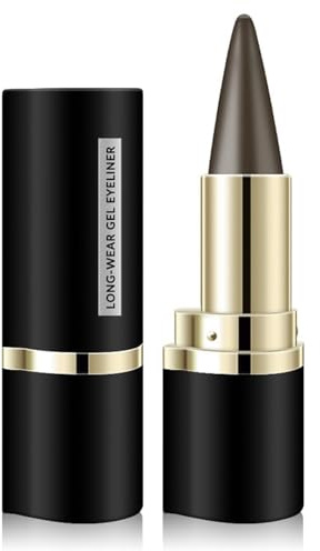 EONFAVE kajalpenna vattentät och fläckbeständig, vridbar gel eyeliner, långvarig ögonmakeup, mjuk konsistens, jämn applicering, utan att vässa, 3,6 g (#03 varmbrun)