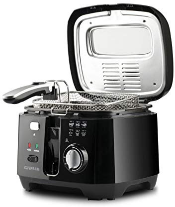 G3 Ferrari G10097 Croccante Friggitrice Con Contenitore estraibile, Regolazione Temperatura, Cestello in Acciaio Inox, 2.5 Lt
