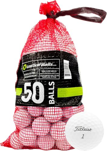 Titleist Pro V1 Golfbälle, 50 hochwertige gebrauchte Pro V1 Golfbälle (AAAAA, Keine Logos oder Spielermarkierungen, ProV1 Golfbälle)