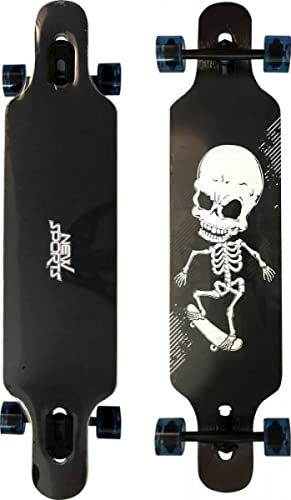 Longboard Skull, längd 41 cm, ABEC 9