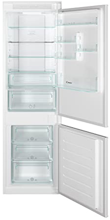 Candy CBT5518EW - Frigorifero a incasso per porte a traino, a due porte, Total No Frost, 248 litri, congelatore inferiore, colore: Bianco