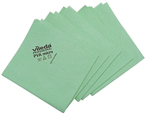Paños multiusos PVAmicro de microfibra para una limpieza 100 % segura y eficaz (verde, 20 paños)