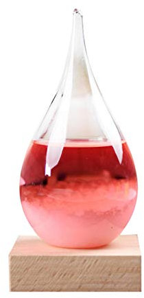 M/E Sturmglas-Wetterstationen, kreative Sturm-Kristallglasflasche, Schreibtisch-Wetterstation, modisch, bunt, Wettervorhersage, 3D-Sturmglas-Wetterstationen