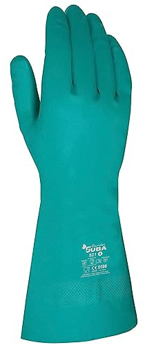 Juba G, sin soporte nitrilo flocado ligero, verde - SIZE: 6